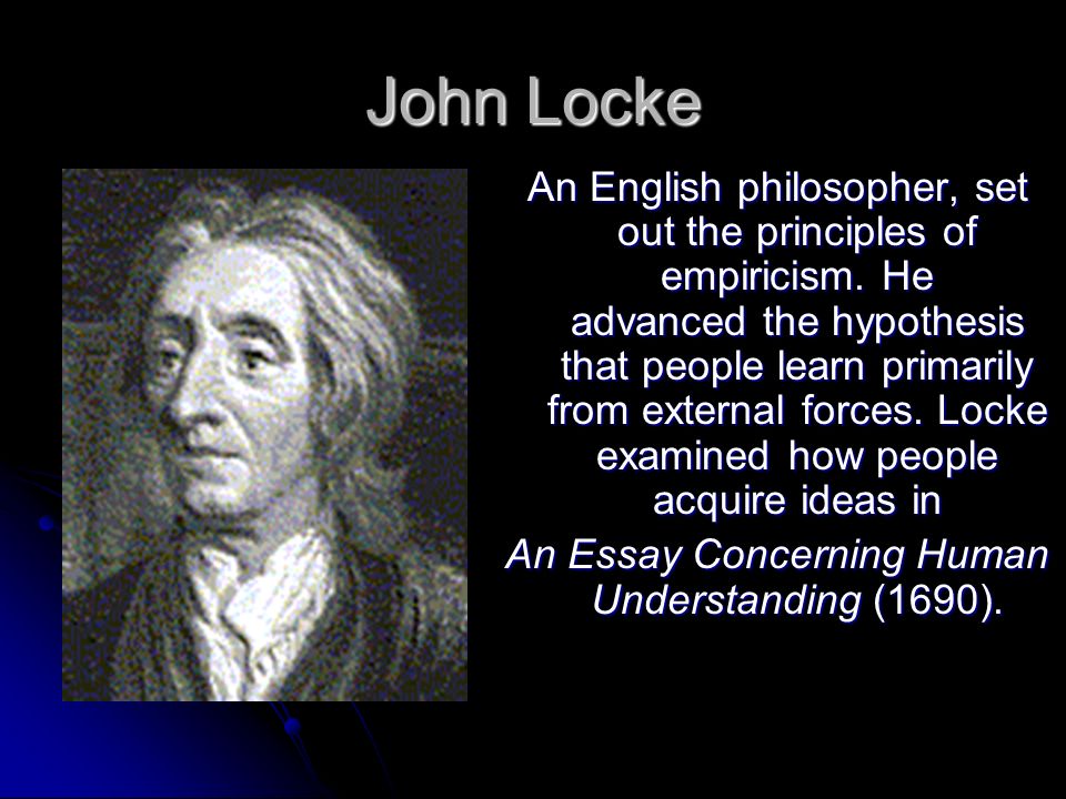When did john locke write the essay concerning human understanding